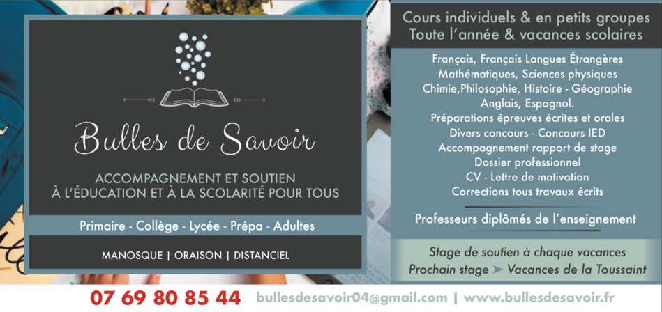 "Bulles de Savoir" : Un soutien scolaire sur mesure pour réussir ensemble ! "Bulles de Savoir" : Un soutien scolaire sur mesure pour réussir ensemble !