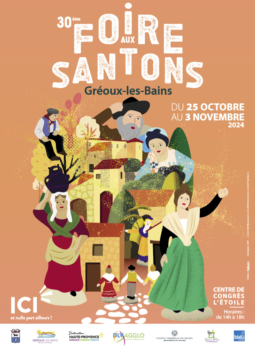 Foire aux Santons : 30 ème édition du 25 octobre au 3 novembre à Gréoux Les Bains Foire aux Santons : 30 ème édition du 25 octobre au 3 novembre à Gréoux Les Bains