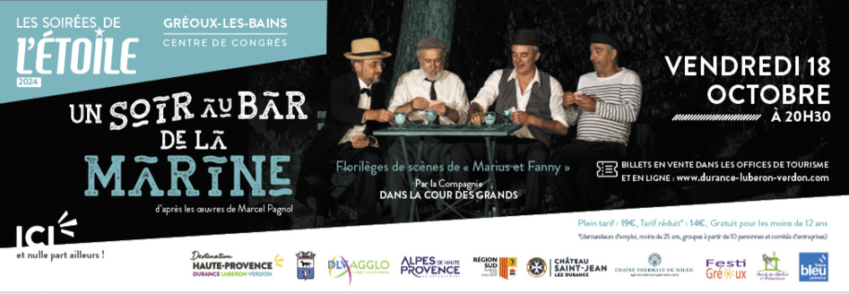 Soirées de l’Étoile, passez «Un Soir au Bar de la Marine» Soirées de l’Étoile, passez «Un Soir au Bar de la Marine»