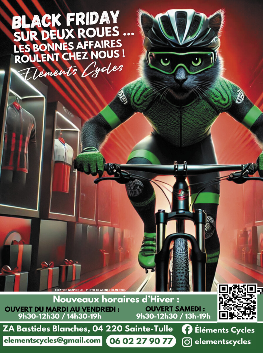 Braderie, Black Friday et Bonnes affaires en novembre chez Éléments Cycles Braderie, Black Friday et Bonnes affaires en novembre chez Éléments Cycles
