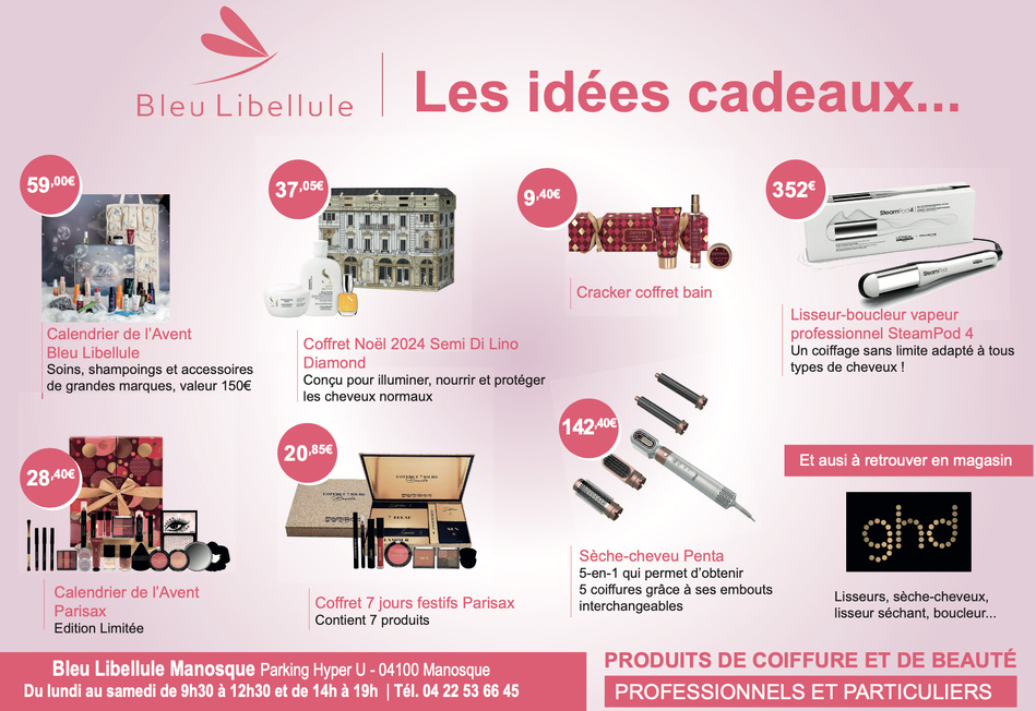 Bleu libellule : coiffure et esthétique, des produits de marques professionnelles ! Bleu libellule : coiffure et esthétique, des produits de marques professionnelles !