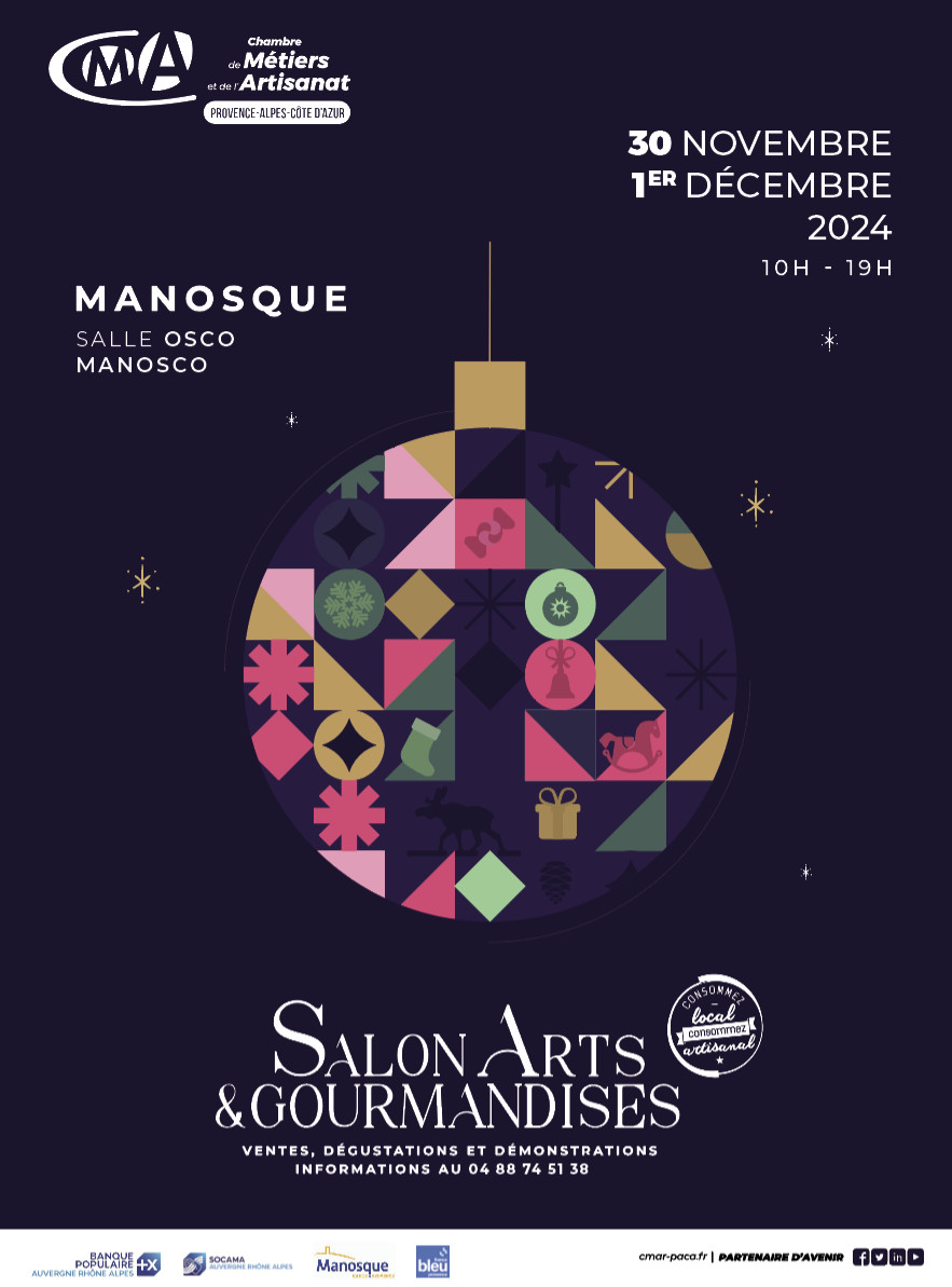 SALON ARTS ET GOURMANDISES, ARTISANS À L’HONNEUR LE 30 NOVEMBRE ET 1ER DÉCEMBRE SALON ARTS ET GOURMANDISES, ARTISANS À L’HONNEUR LE 30 NOVEMBRE ET 1ER DÉCEMBRE
