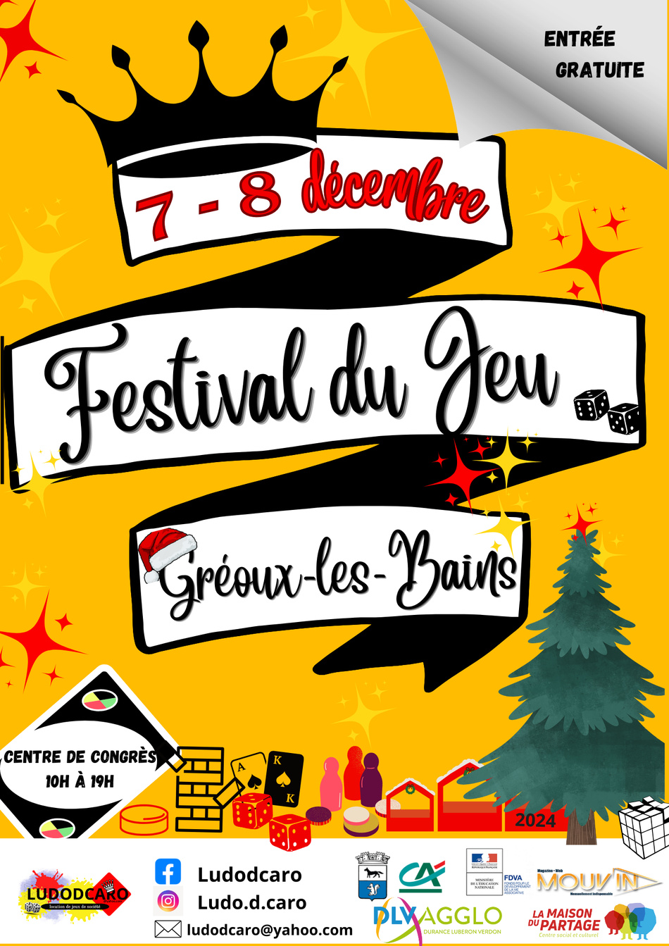 Place au jeu avec LudoDcaro les 7 et 8 décembre à  Gréoux-les-Bains ! Place au jeu avec LudoDcaro les 7 et 8 décembre à  Gréoux-les-Bains !