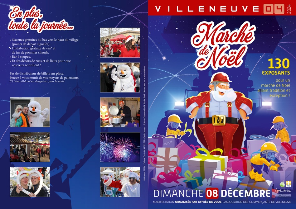 Villeneuve: Marché de noël le 8 décembre 2024 Villeneuve: Marché de noël le 8 décembre 2024