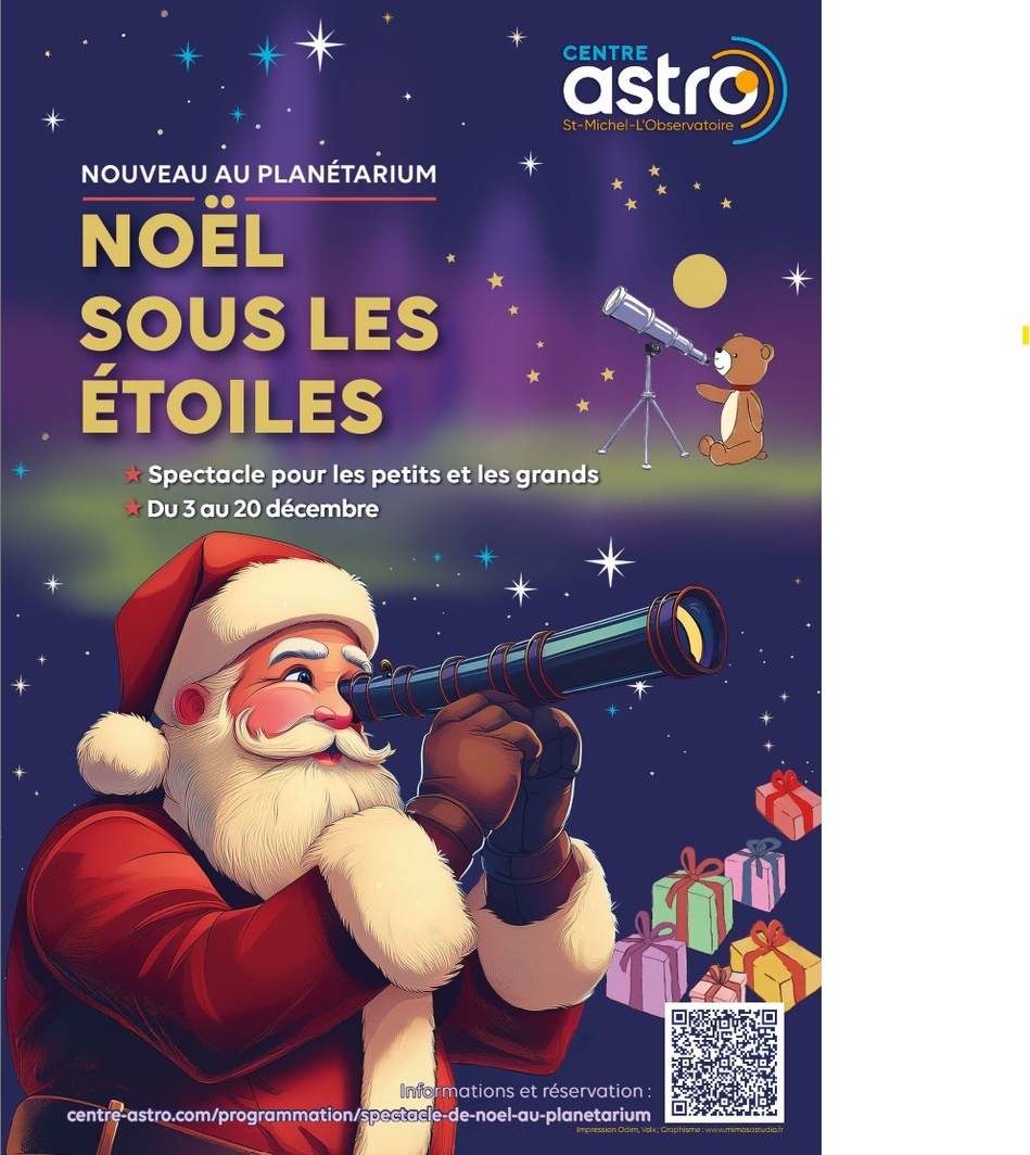 CENTRE D’ASTRONOMIE DE SAINT-MICHEL L’OBSERVATOIRE : UN AUTOMNE ET HIVER SOUS LES ÉTOILES !