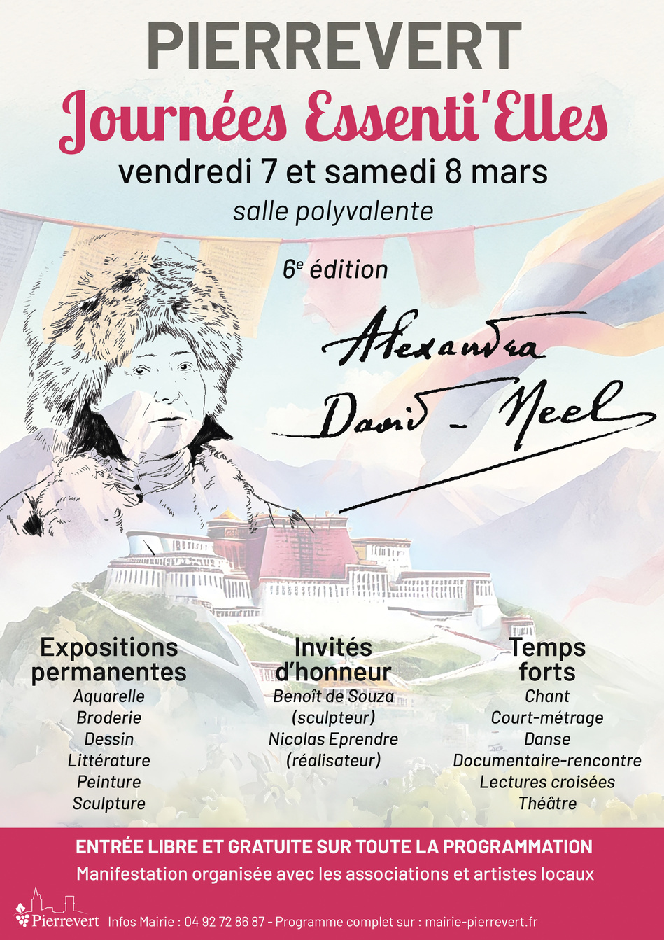 JOURNÉES ESSENTI’ELLES : "ALEXANDRA DAVID-NeEL, EXPLORATRICE ET FÉMINISTE" DU 7 AU 8 MARS À PIERREVERT JOURNÉES ESSENTI’ELLES : "ALEXANDRA DAVID-NeEL, EXPLORATRICE ET FÉMINISTE" DU 7 AU 8 MARS À PIERREVERT