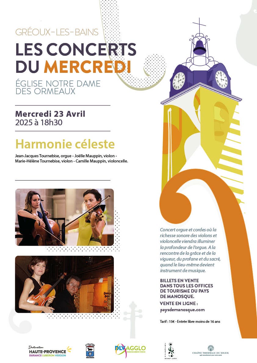 Les concerts du mercredi, 2è rendez-vous le 23 avril Les concerts du mercredi, 2è rendez-vous le 23 avril
