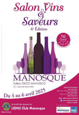 Organisé par le Lions Club, le salon Vins et aveurs se tiendra du 4 au 6 avril Organisé par le Lions Club, le salon Vins et aveurs se tiendra du 4 au 6 avril