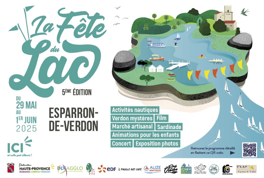 Le lac d’Esparron sera  en fête du 29 mai au 1er juin !