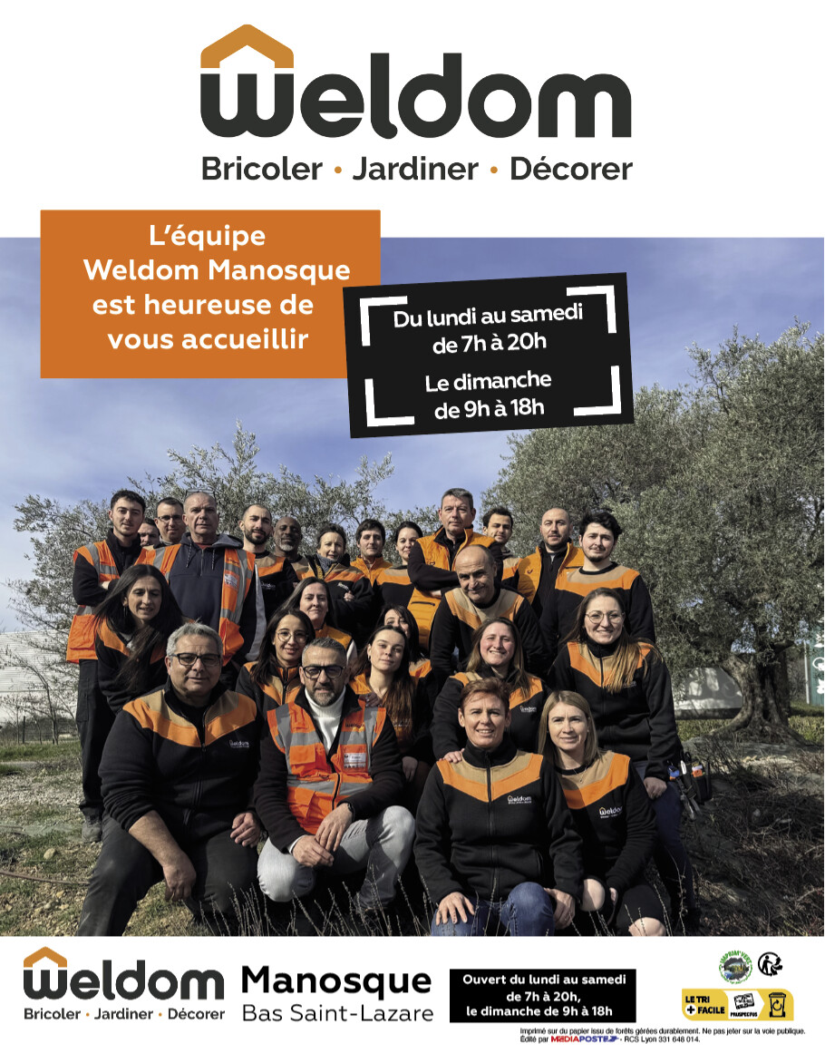 WELDOM MANOSQUE se réinvente pour toujours mieux vous satisfaire ! WELDOM MANOSQUE se réinvente pour toujours mieux vous satisfaire !