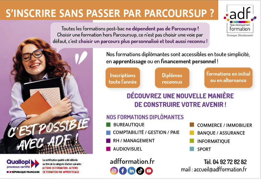 Comment se former après le bac : les solutions proposées par ADF Comment se former après le bac : les solutions proposées par ADF