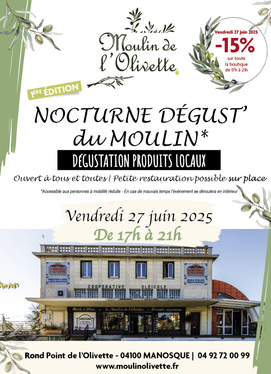 La boutique du Moulin de L’Olivette À Manosque donne rendez-vous aux gourmets ! La boutique du Moulin de L’Olivette À Manosque donne rendez-vous aux gourmets !