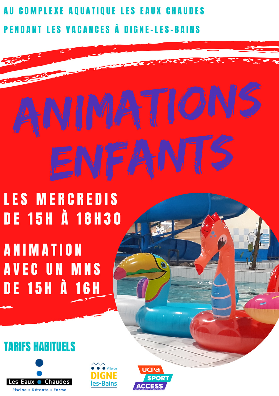 Un été rafraichissant vous attend à la Piscine Les Eaux Chaudes de Digne-les-Bains !