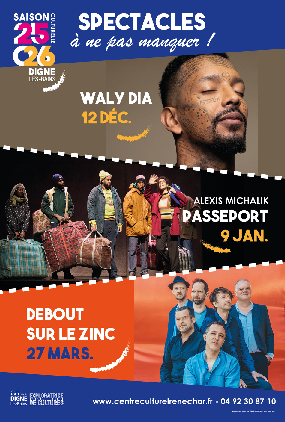 DÉCOUVREZ SANS PLUS ATTENDRE LA NOUVELLE SAISON CULTURELLE !