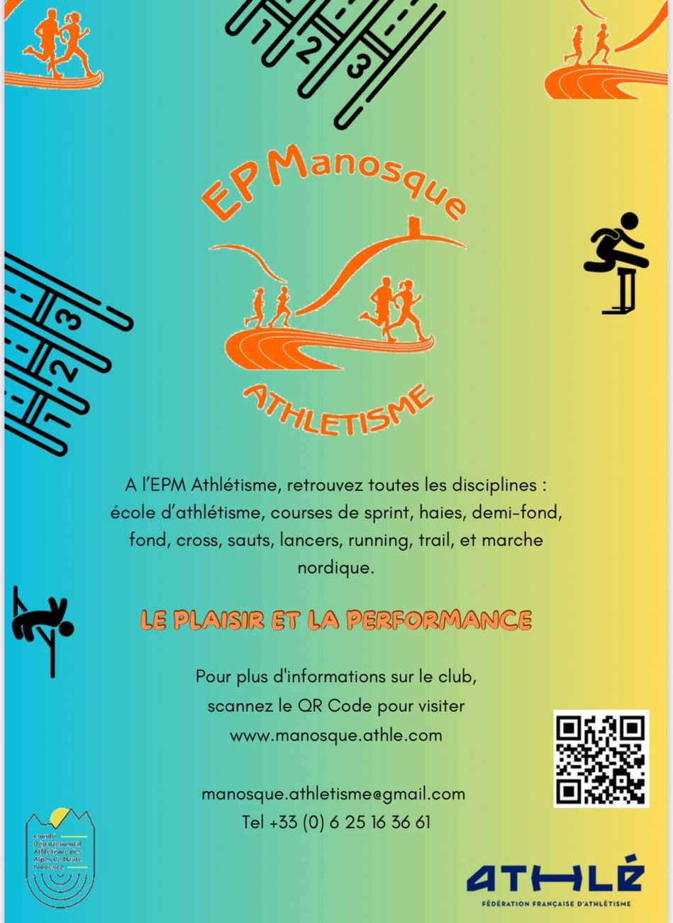 Une fin de saison bien  remplie pour l’EPManosque Athlétisme