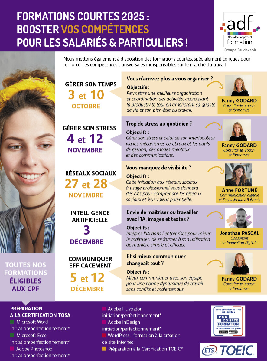 ADF : un tremplin pour l’évolution professionnelle et la reconversion