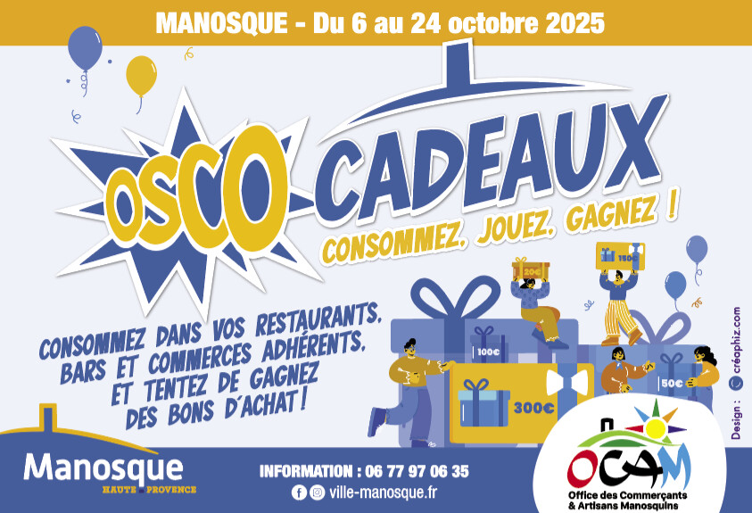 L'OPÉRATION OSCO CADEAU EST DE RETOUR DU 6 AU 24 OCTOBRE L'OPÉRATION OSCO CADEAU EST DE RETOUR DU 6 AU 24 OCTOBRE