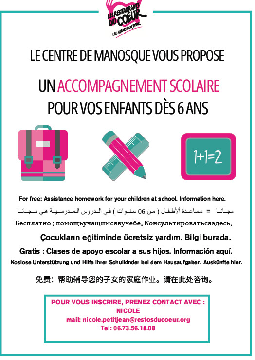 Les Restos du Cœur de Manosque : un appel  à la solidarité !