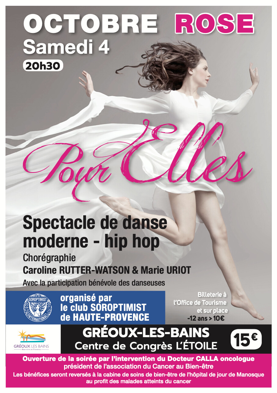 Danse moderne hip-hop "pour elles" le 4 octobre à Gréoux-Les-Bains Danse moderne hip-hop "pour elles" le 4 octobre à Gréoux-Les-Bains