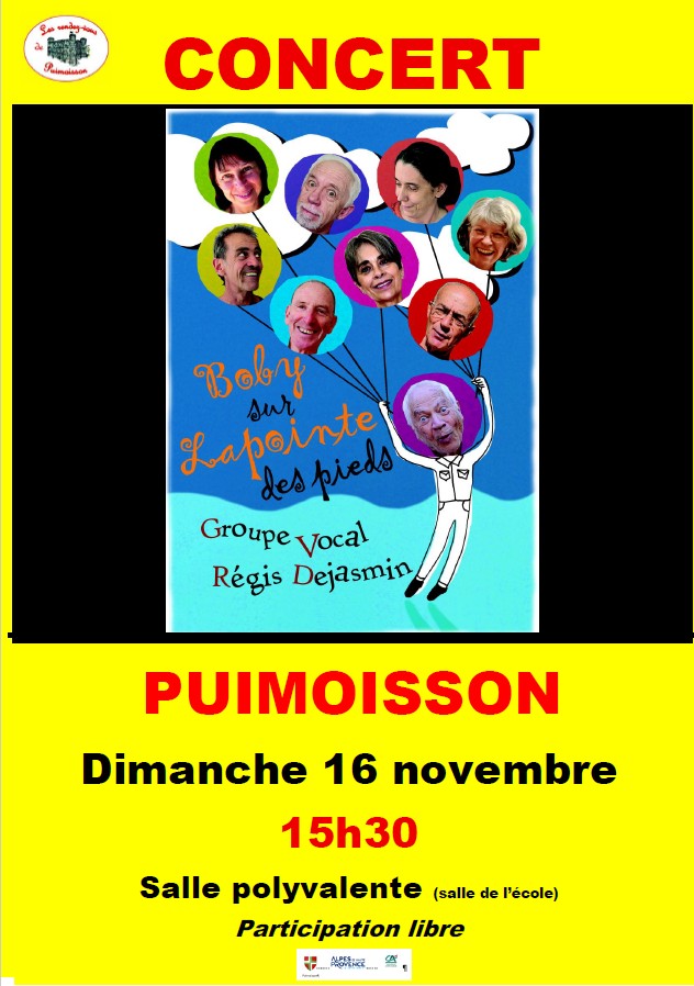 "Boby sur lapointe des pieds" le 16 novembre à Puimoisson
