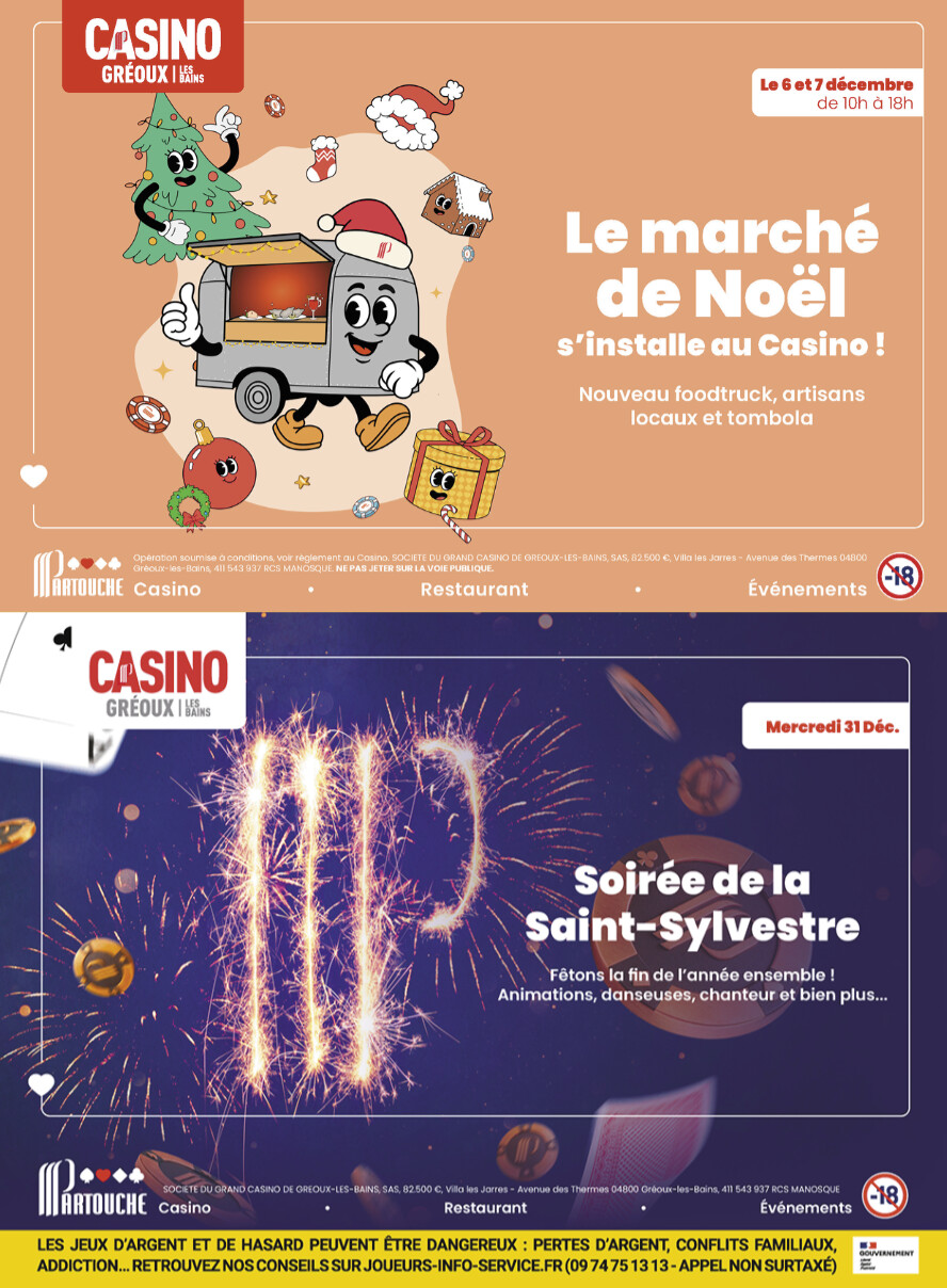 Fêtes, jeux et bonne humeur :  le Casino Partouche sort  le grand jeu !