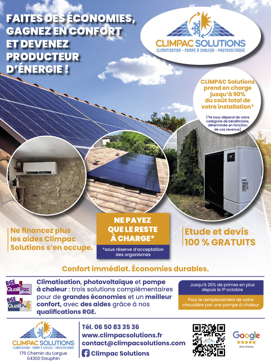 Avec Climpac Solutions,  réduisez vos factures, pas votre confort !