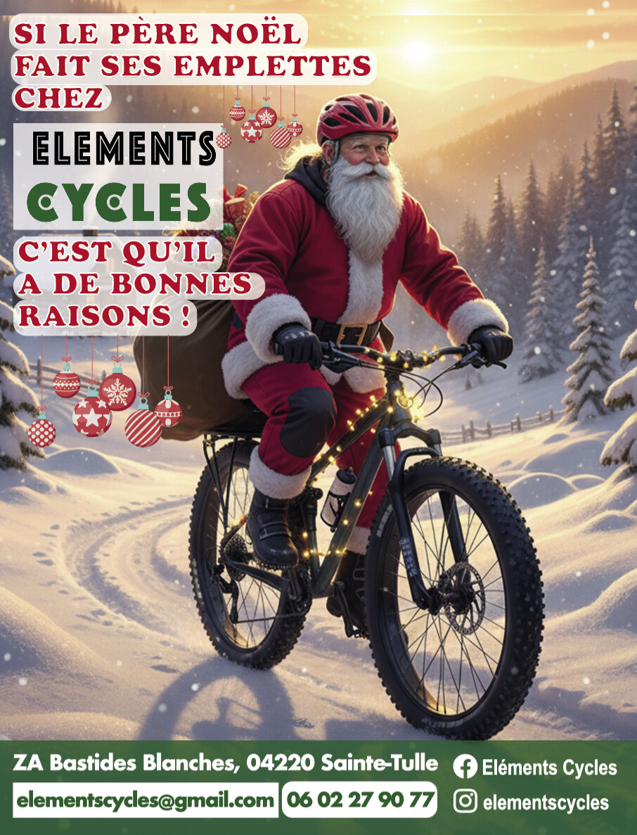 Noël, ça roule  Chez Élements Cycles !