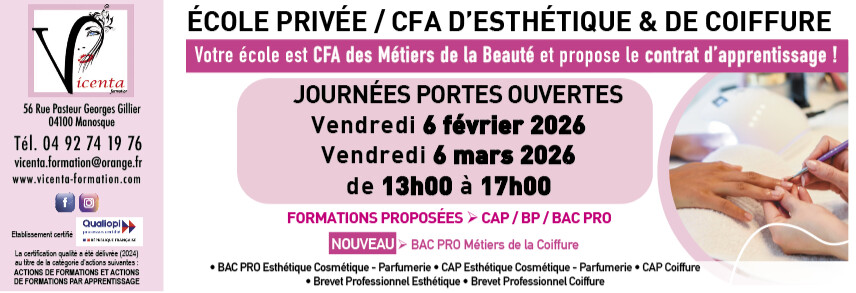 Formations des métiers de la beauté au cœur de Manosque !