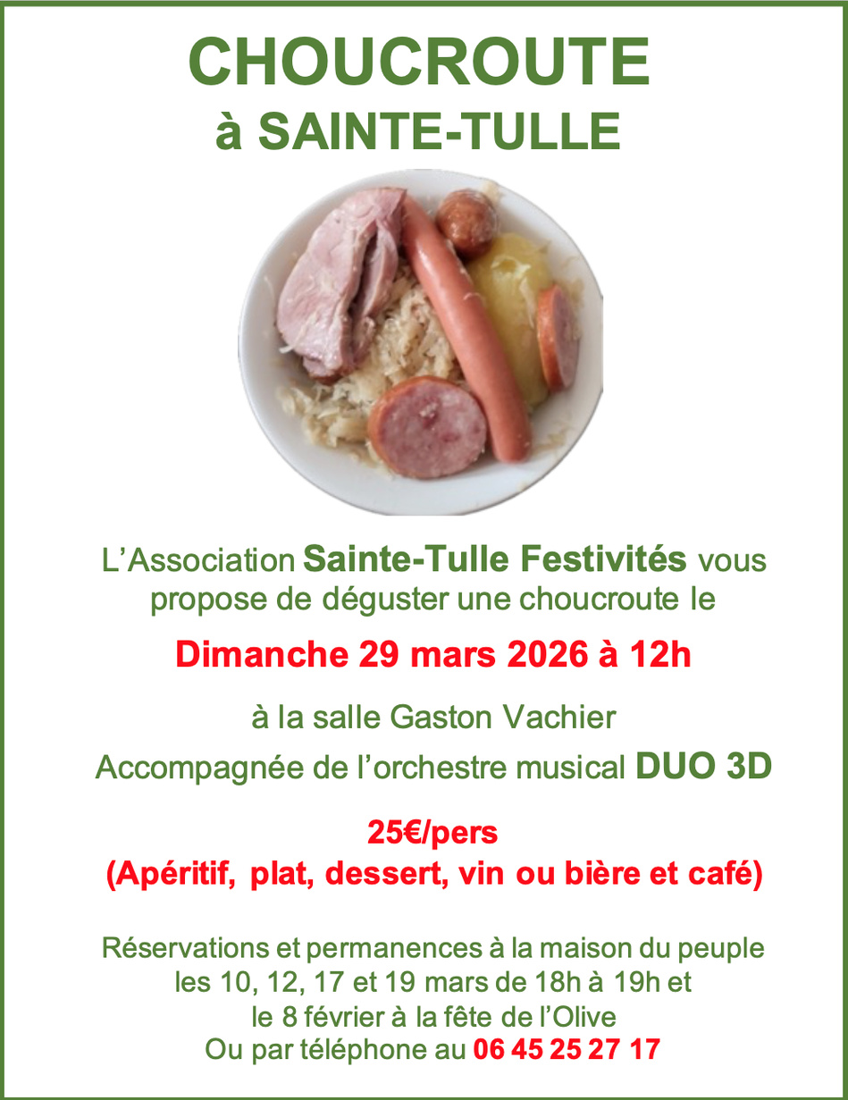 Un rendez-vous gourmand et festif à Sainte-Tulle le 29 mars 2026 Un rendez-vous gourmand et festif à Sainte-Tulle le 29 mars 2026