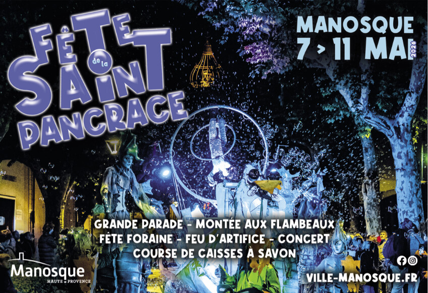 Manosque : 5 jours de fête pour la saint-pancrace  du 7 au 11 mai 2026