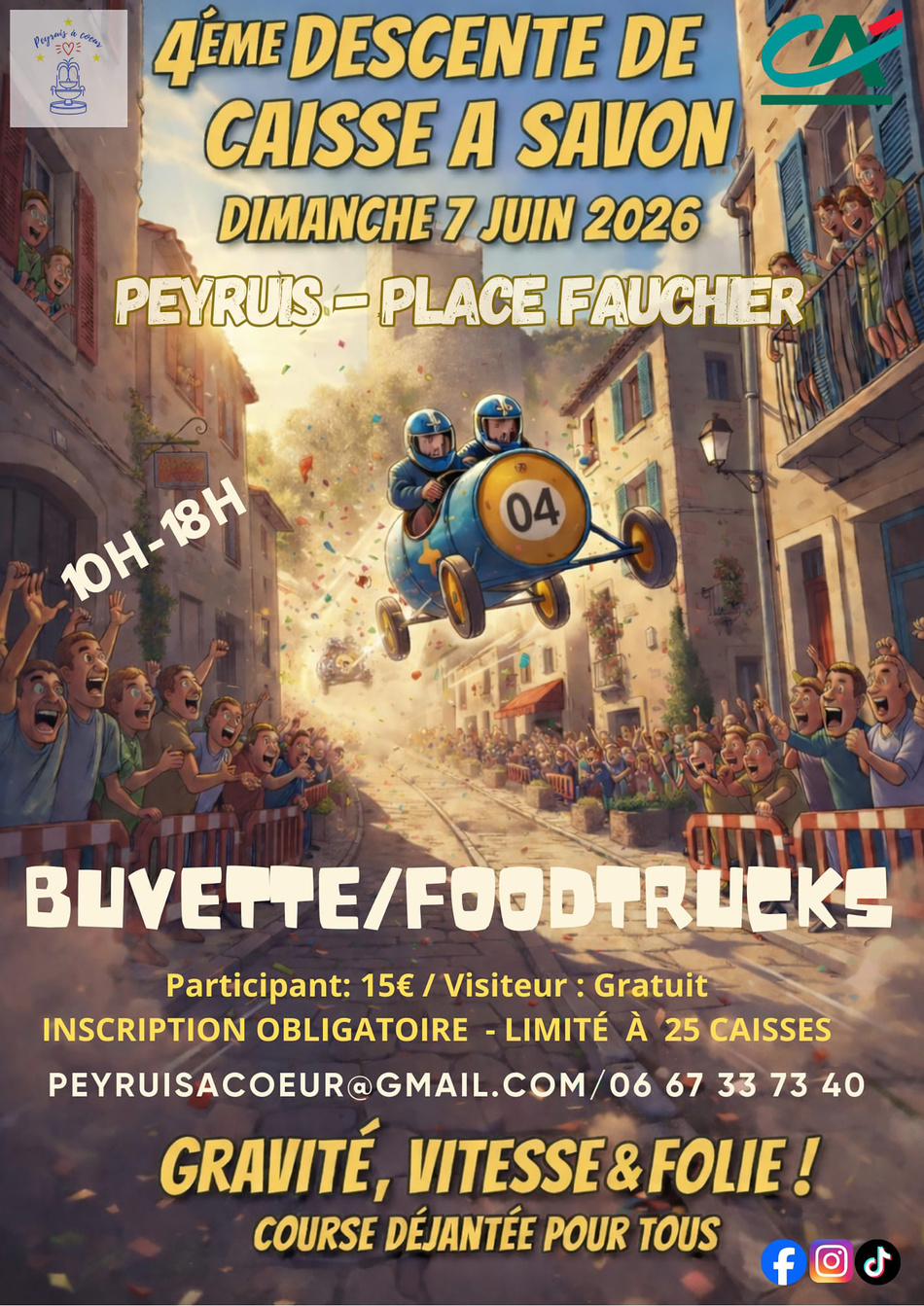 Peyruis : les caisses à savon prêtes à dévaler les rues  du village le 7 juin !