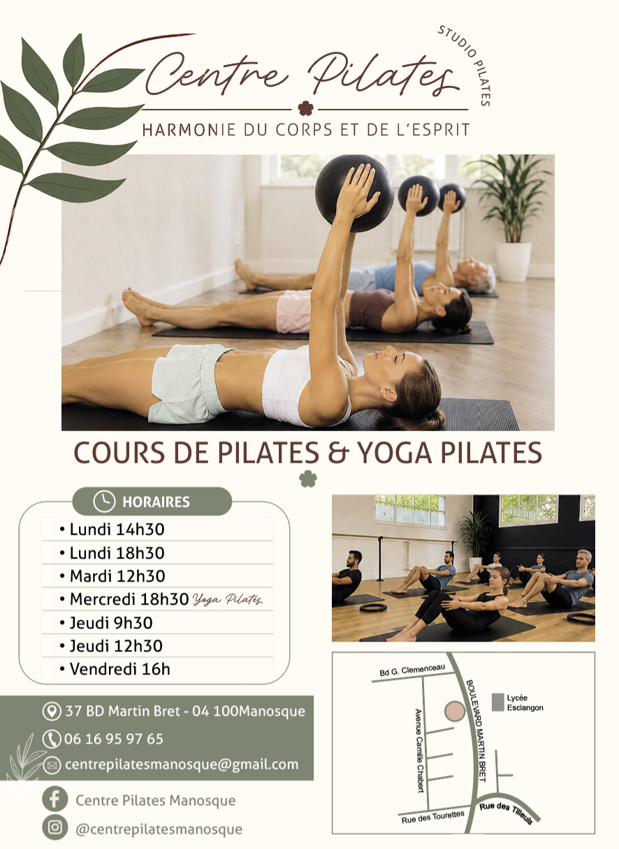 LE CENTRE PILATES : Respirez. Bougez. Rayonnez ! Votre rendez-vous bien-être à deux pas de chez vous...