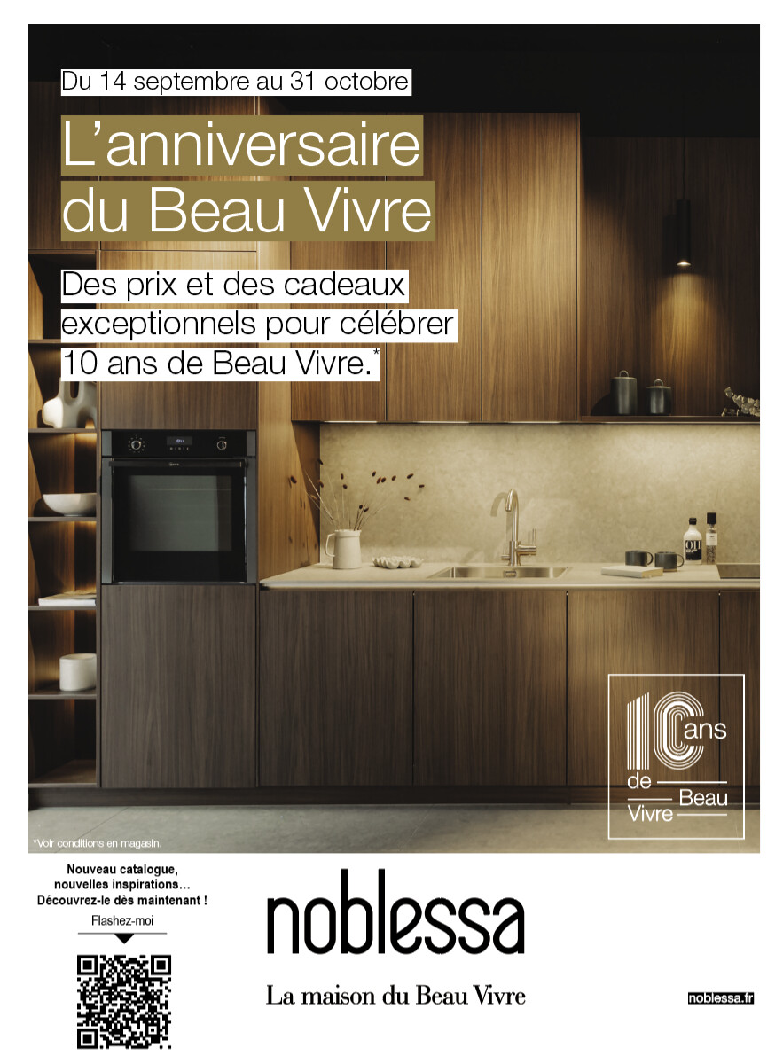 Noblessa fête ses 10 ans. Et si votre prochain intérieur commençait ici ?