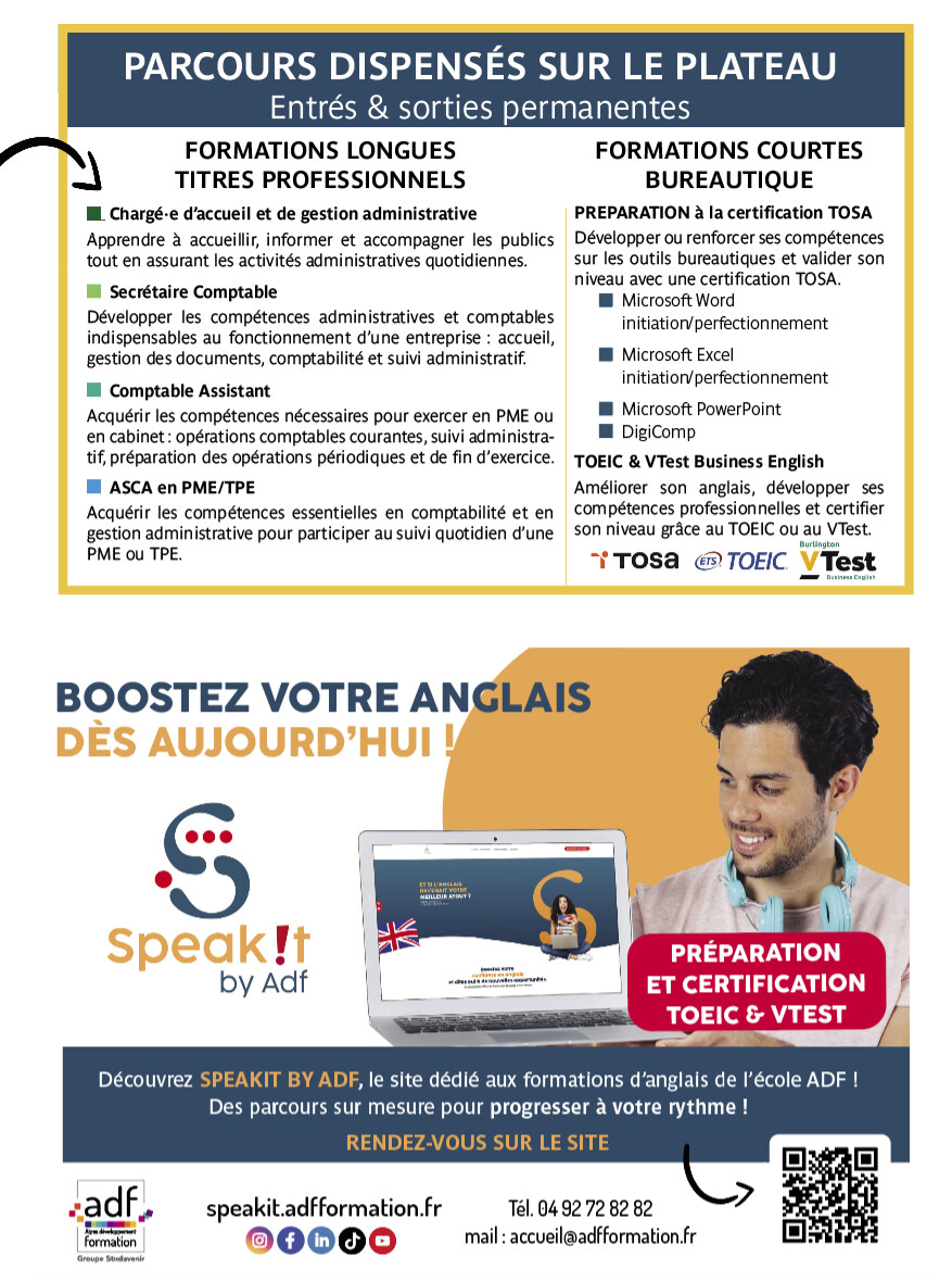 Connaissez-vous le plateau d’ADF ?