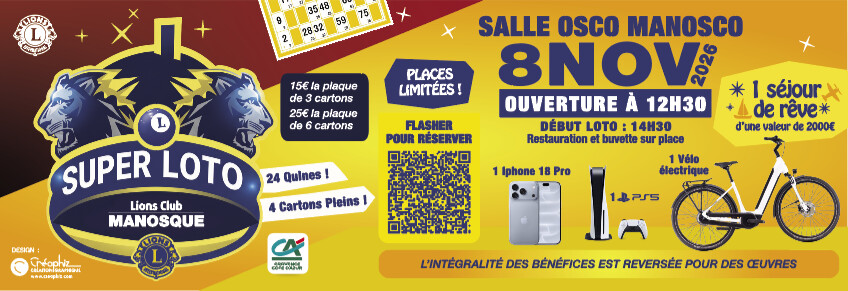 Le Lions Club de Manosque, toujours au cœur de l’action