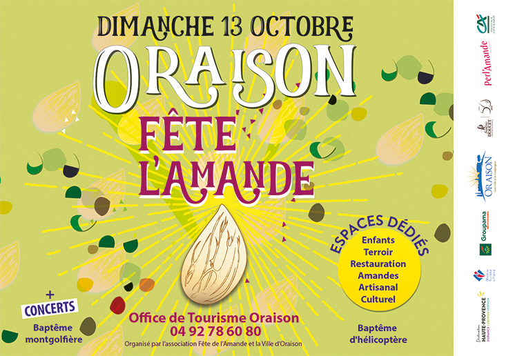 Dimanche 13 Octobre, Oraison fête l'Amande !