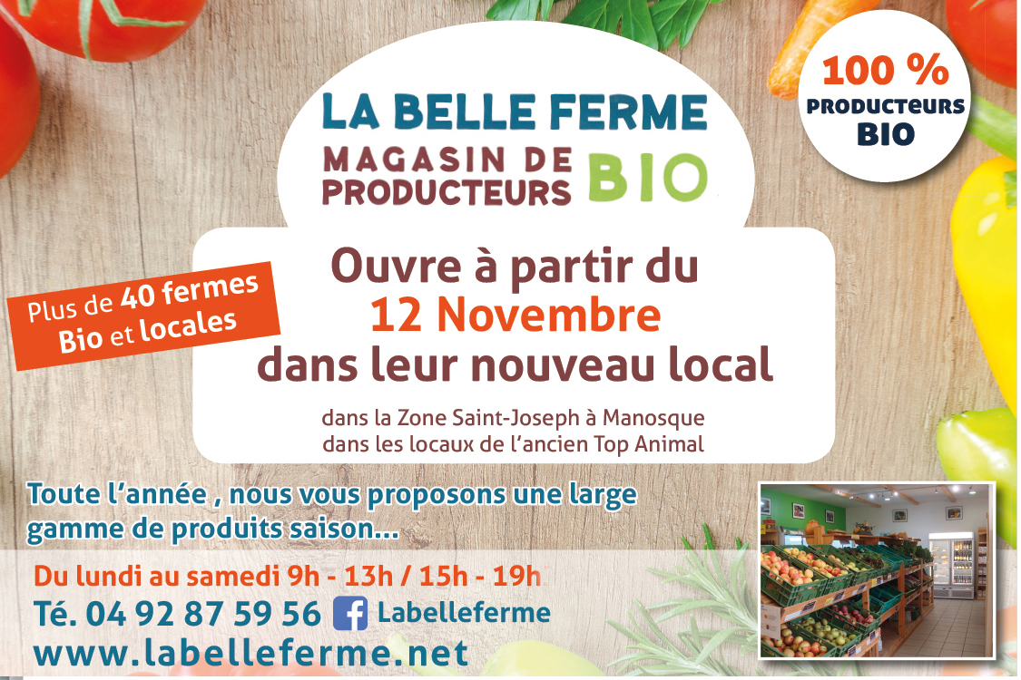 LA BELLE FERME 100 % BIO ET LOCAL