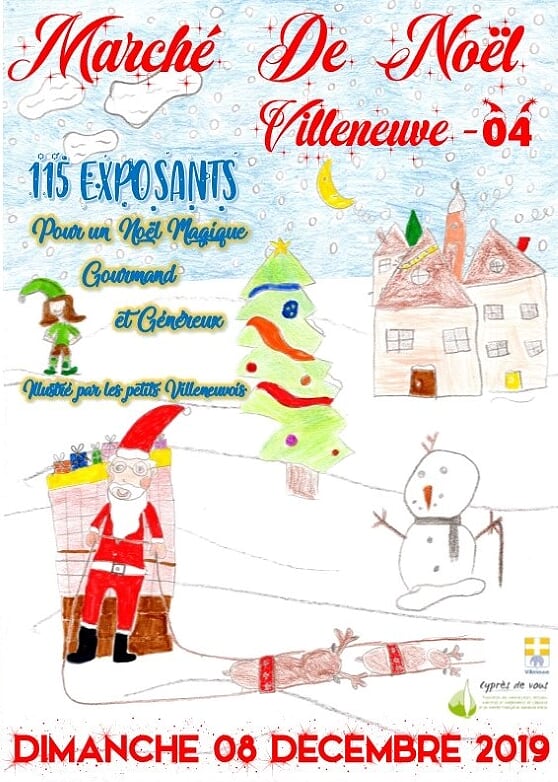 Marché de Noël de Villeneuve , un marché hors du commun le 8 Décembre !