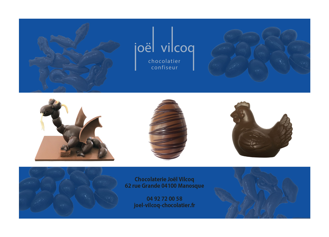 Pâques se prépare chez joël Vilcoq  chocolatier!