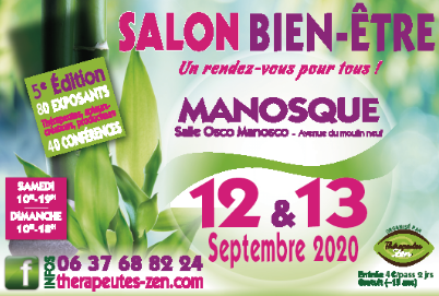 Passez un week-end "Bien-être" les 12 & 13 Septembre à Manosque