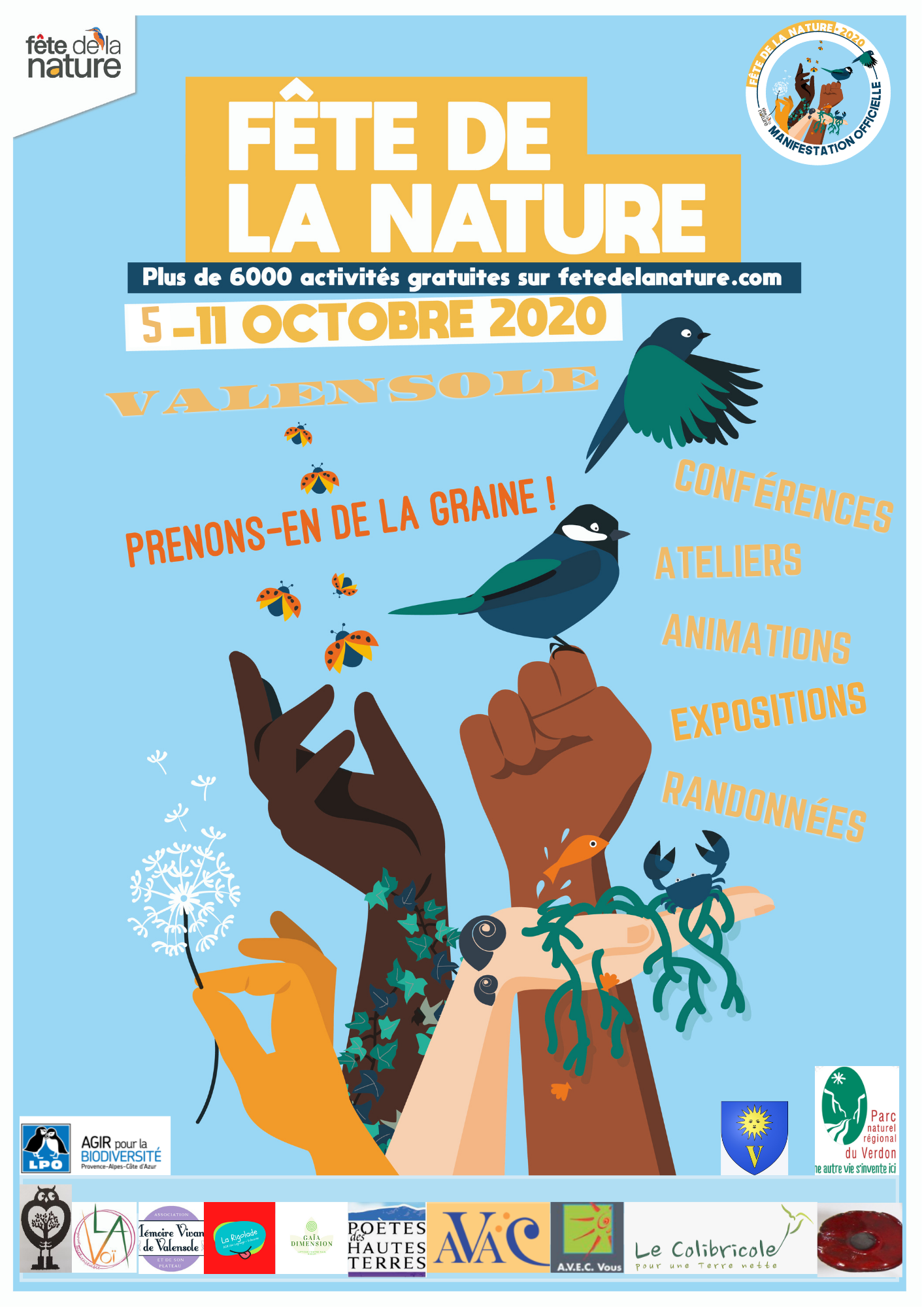 Fête de la naTure 1ère edition : c’est à valensole ! Du 5 au 11 Octobre