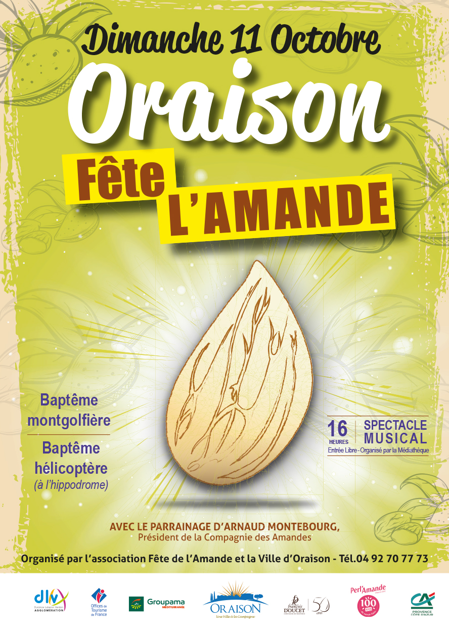 👉 L'Amande est en fête à Oraison ce dimanche 11 Octobre