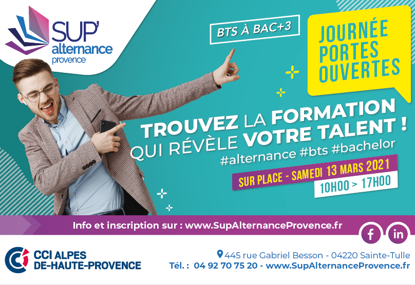 [Emploi-Formation] Sup’Alternance Provence :  une voie d’excellence et d’employabilité !