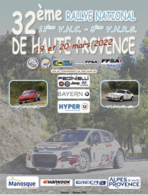 32ème rallye de haute-Provence les 19 et 20 mars 2022 🏎 🏁