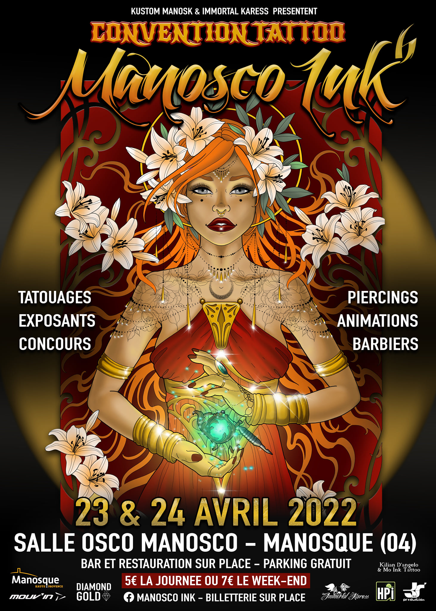 LA 6E CONVENTION TATOO S'INVITE A MANOSQUE LES 23 ET 24 AVRIL