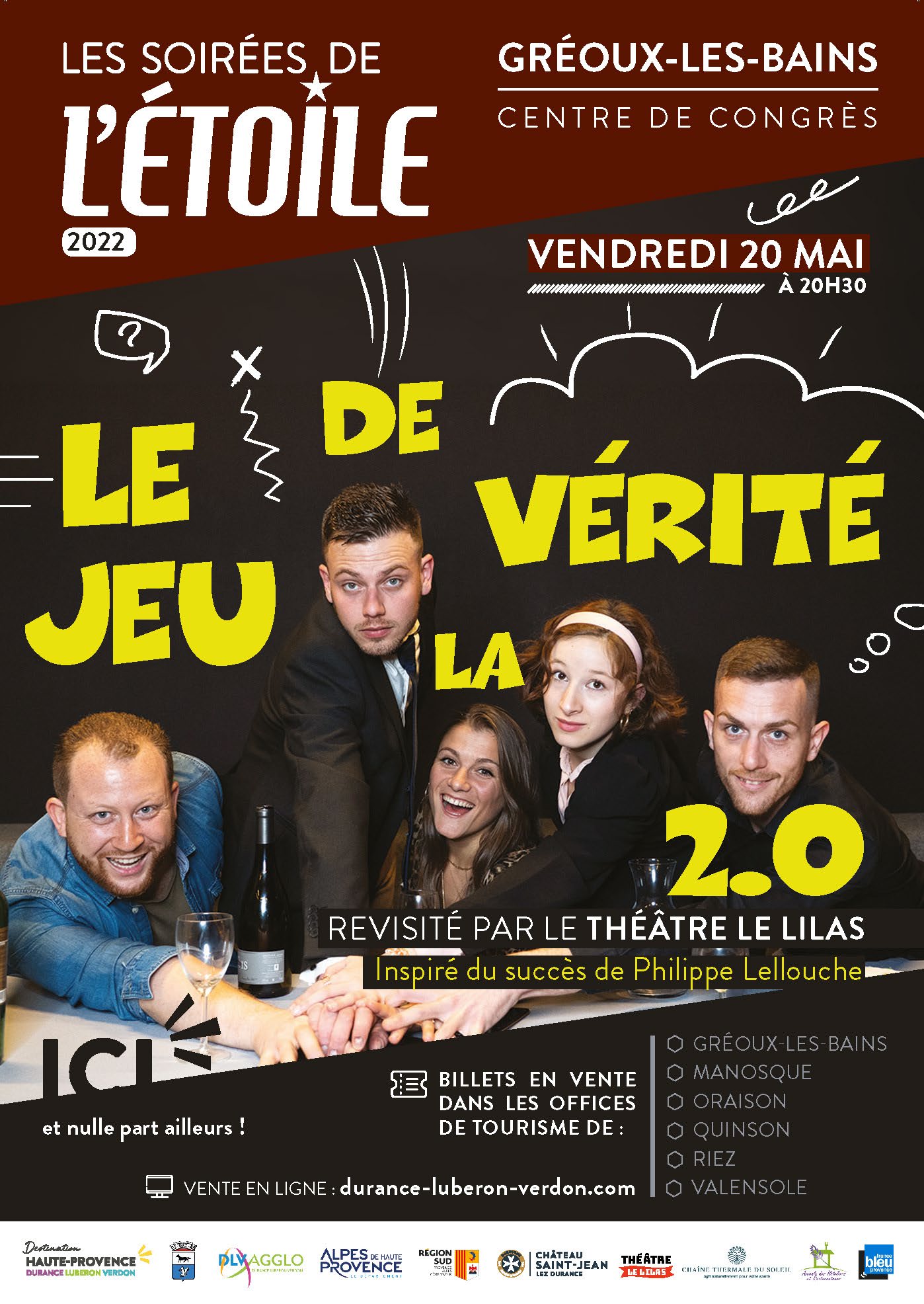 SOIREES DE L'ETOILE "LE JEU DE LA VERITE 2.0" LE 20 MAI A 20H30