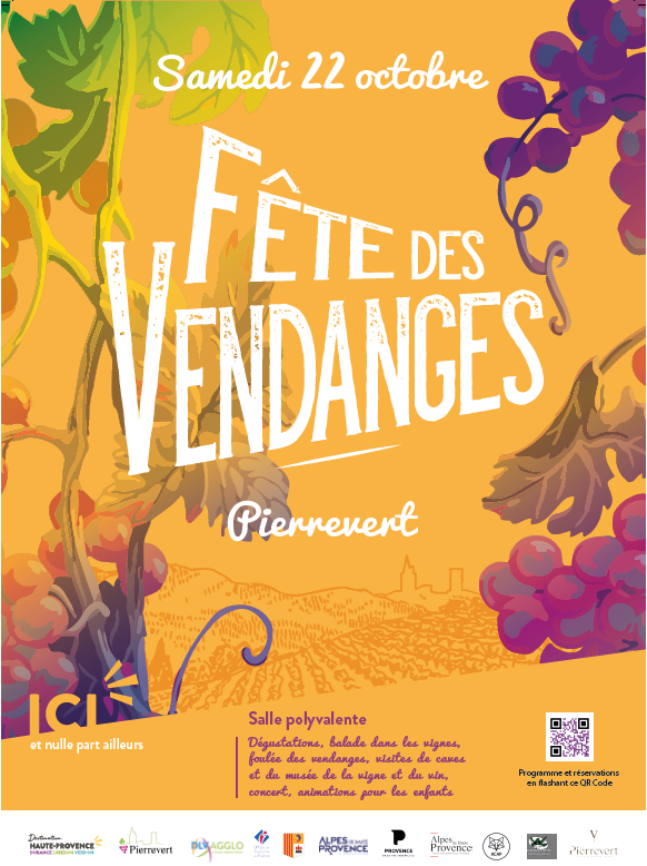 POUR LA 2ÈME ANNÉE PIERREVERT FÊTE LES VENDANGES LE 22 OCTOBRE