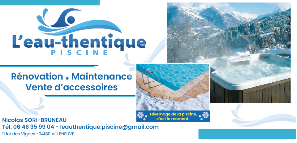 MISE EN HIVERNAGE DE VOTRE PISCINE, L'EAU-THENTIQUE PISCINE VOUS ACCOMPAGNE !