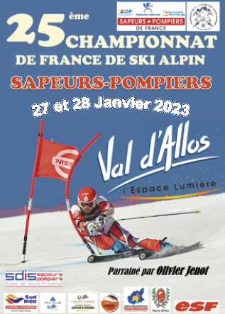 25e championnat de France  de ski alpin des Sapeurs-Pompiers les 27 et 28 janvier