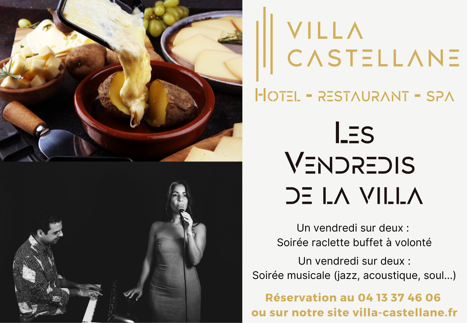 Le restaurant de  la Villa Castellane à Gréoux-Les-Bains va égayer vos papilles!